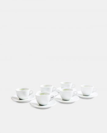 Espresso-Tassen mit Untertassen (6er Set)