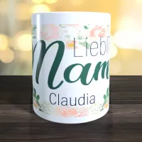 Kaffeetasse „Lieblings Mama“ mit Wunsch-Namen