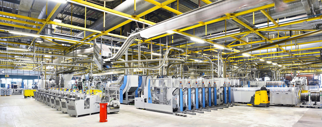 Produktionslinie in der Fab