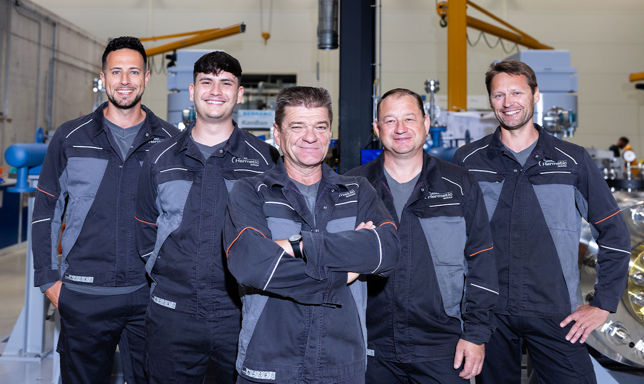 Field-Service-Team im Werk Gundelfingen