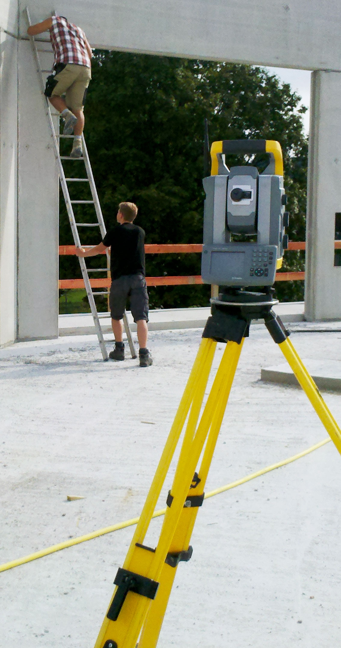 Bauvermessung im Einsatz