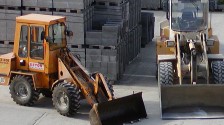Wheel loader in the plant yard