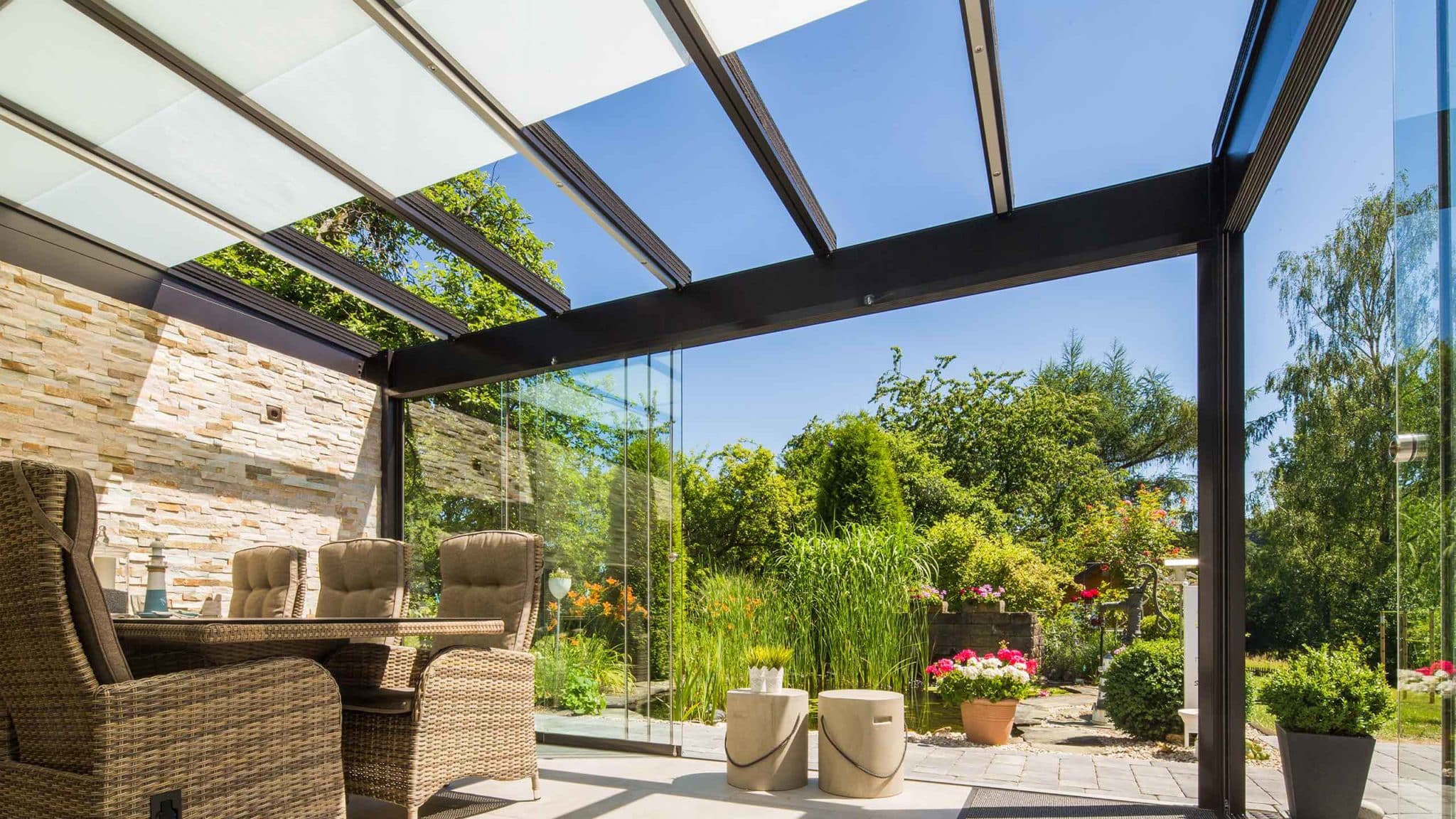 Referenzanlage Terrassenüberdachung