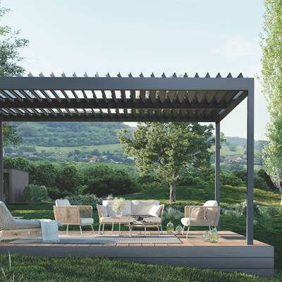 Lamellenpergola BAVONA Hard-Top