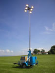 Lichtmasten 6 × 1,5 kW, 15 kVA
