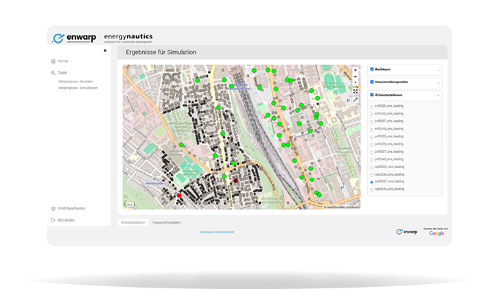 Webbasiertes Prognosetool für Last- und Erzeugungsprognosen