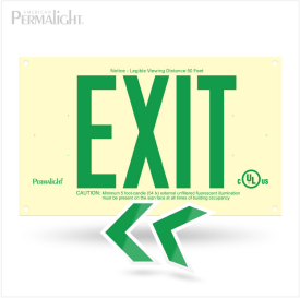 Photolumineszentes EXIT-Schild