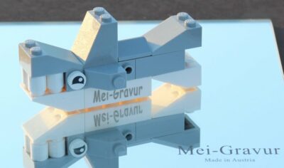 Mustermarkierung auf Spielzeugverbundbauteil