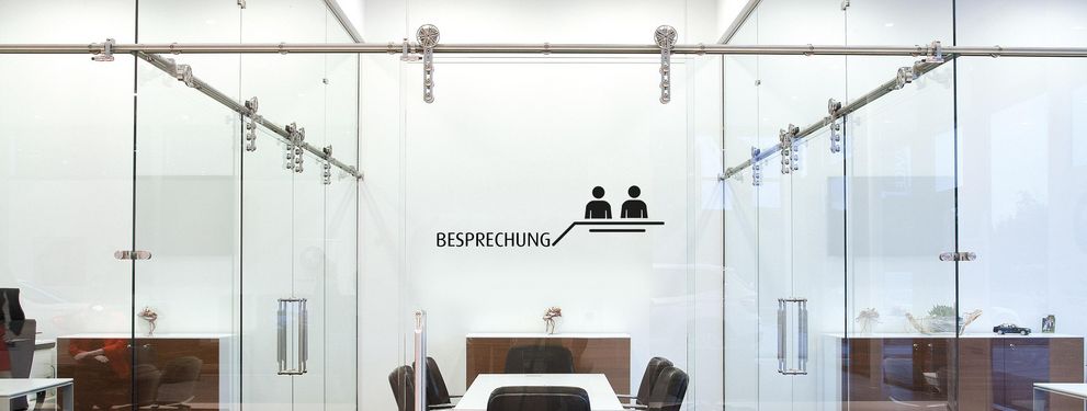 Besprechung Glasschiebetür