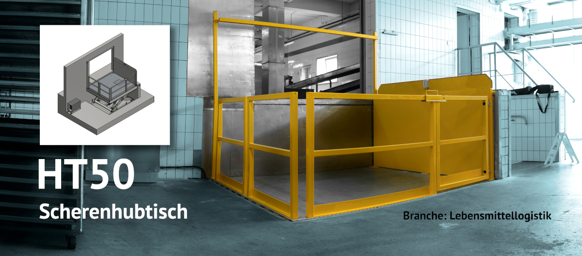 Scissor lifting table HT50 food logistics