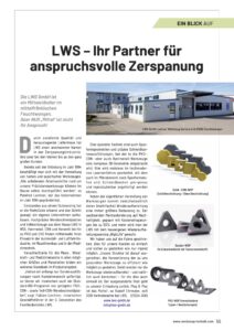 Firmenporträt LWS GmbH in der Zeitschrift Werkzeug-Technik