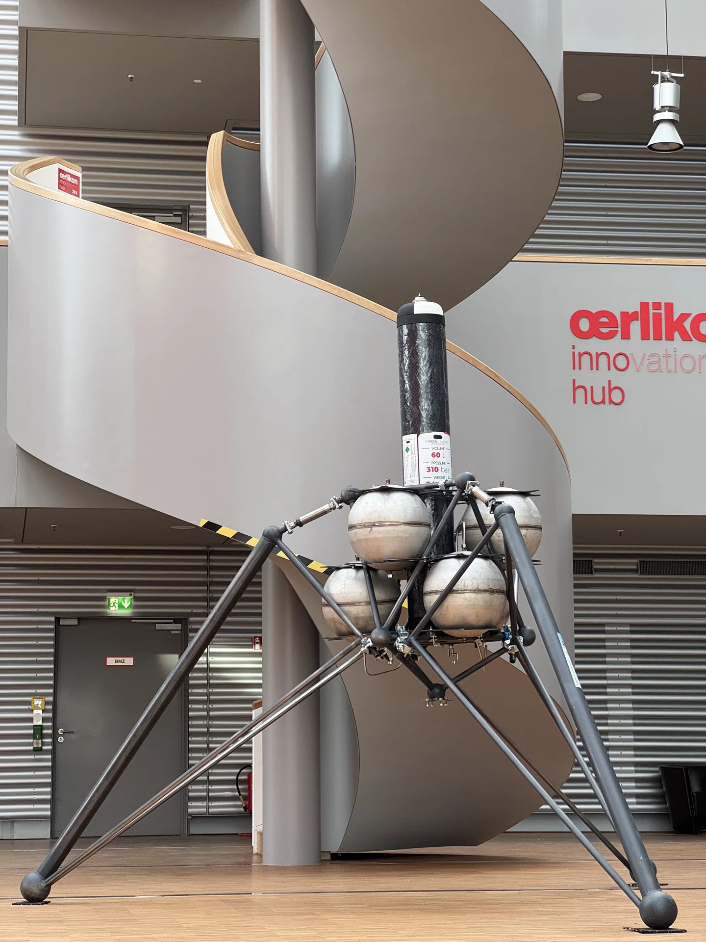 Fertiggestellter Hopper bei Oerlikon TUM Venture Labs