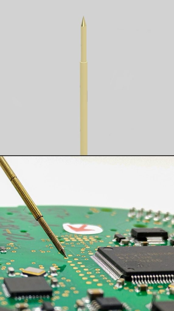 Prüfadapter mit Prüfnadel Spitze