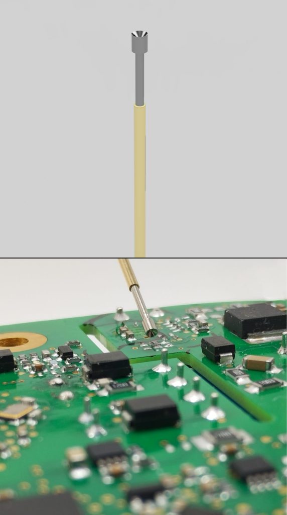 Prüfadapter mit Prüfnadel Kelch