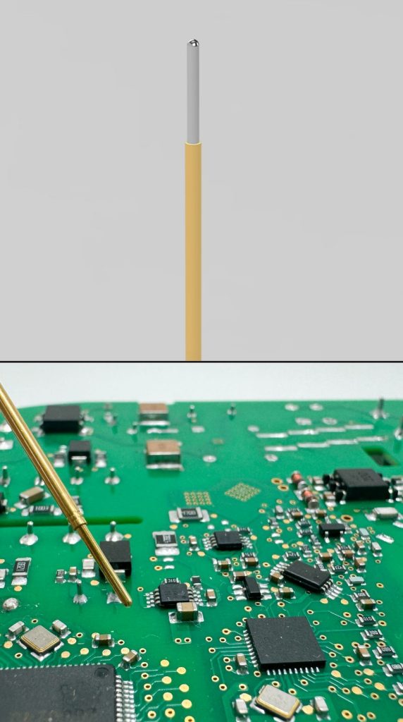 Prüfadapter mit Prüfnadel rund