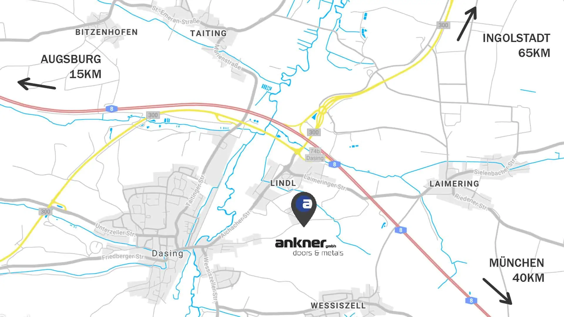 Anfahrtskarte Dasing
