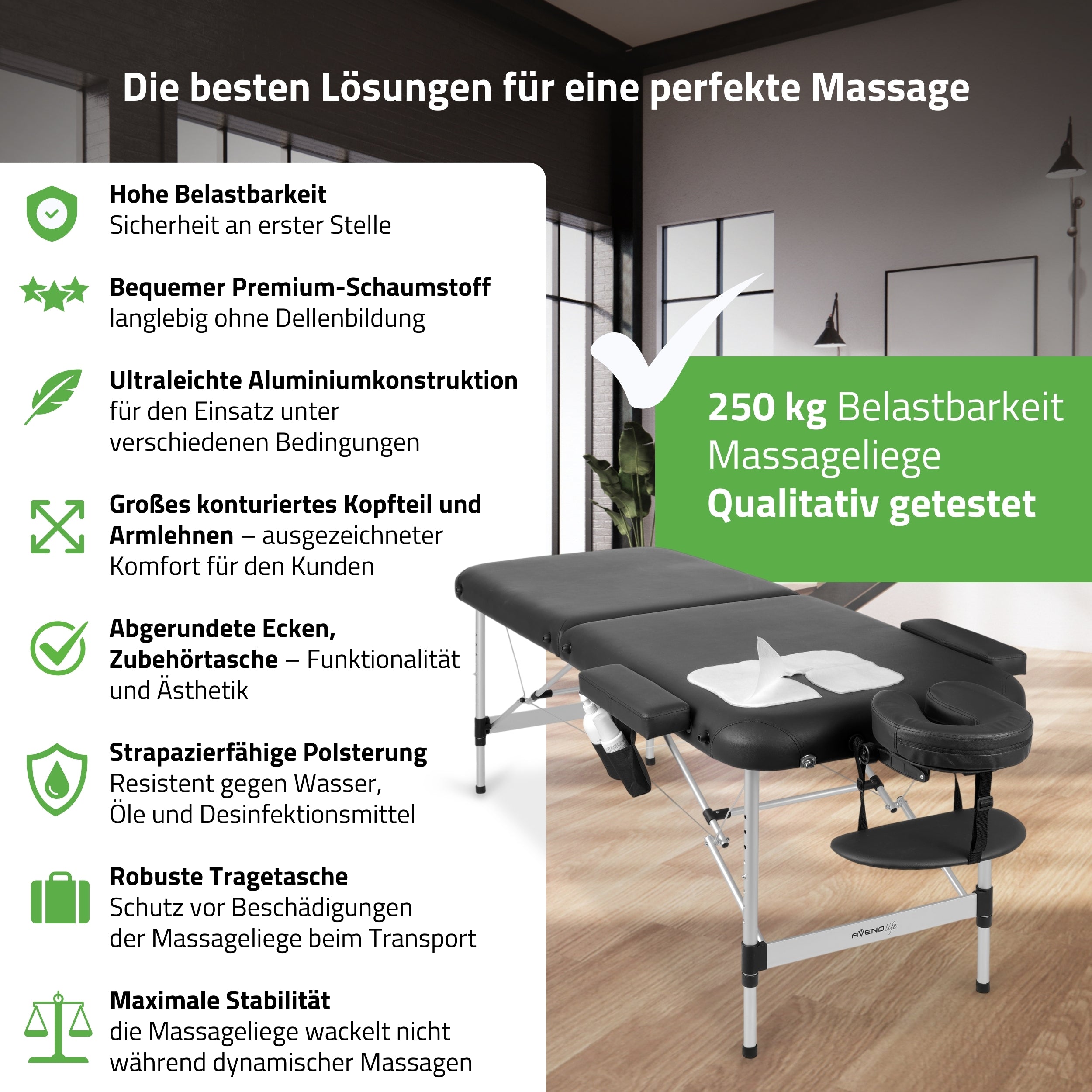 Massageliege Klappbar Nadia