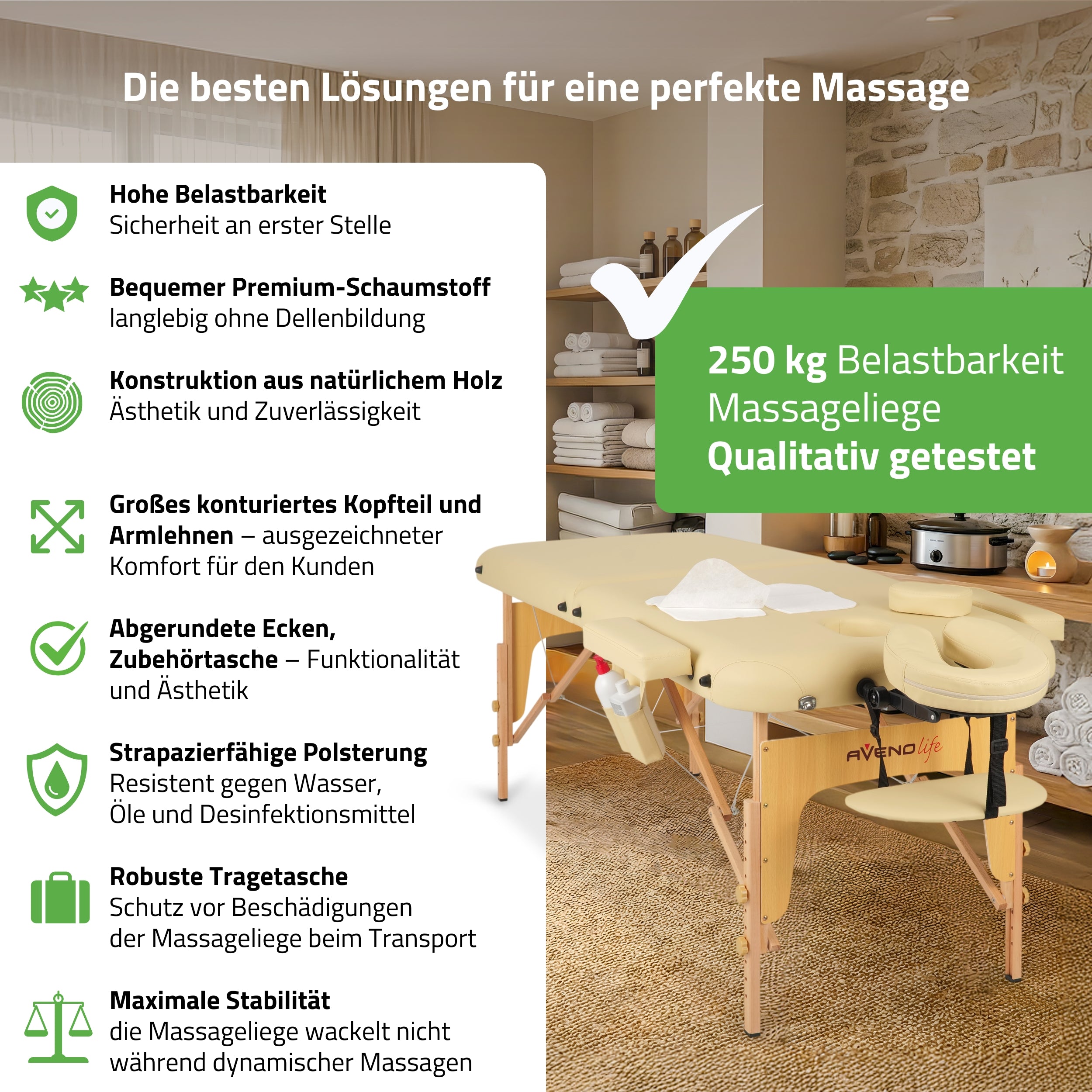Massageliege Klappbar Sofia Light