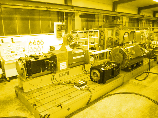 Prüfung und Diagnose an Elektromotoren und Generatoren im Prüffeld