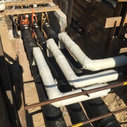 Baustelle Energieversorgung