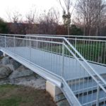 Brückengeländer mit Stiege