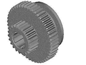 Gear with spur or helical teeth