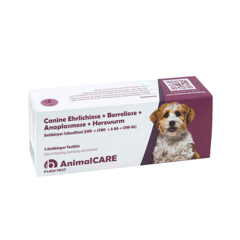 Canine Ehrlichiose/Borreliose/Anaplasmose/Herzwurm Antikörper-Kombi
