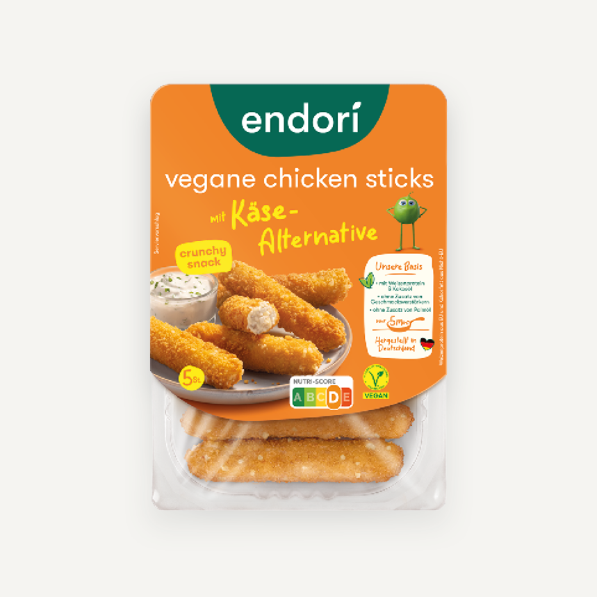 Vegane Chicken Sticks Cheese Style