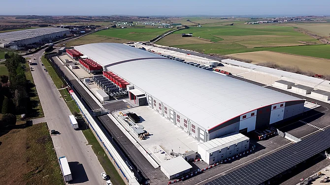Stahlhalle für ein Rechenzentrum