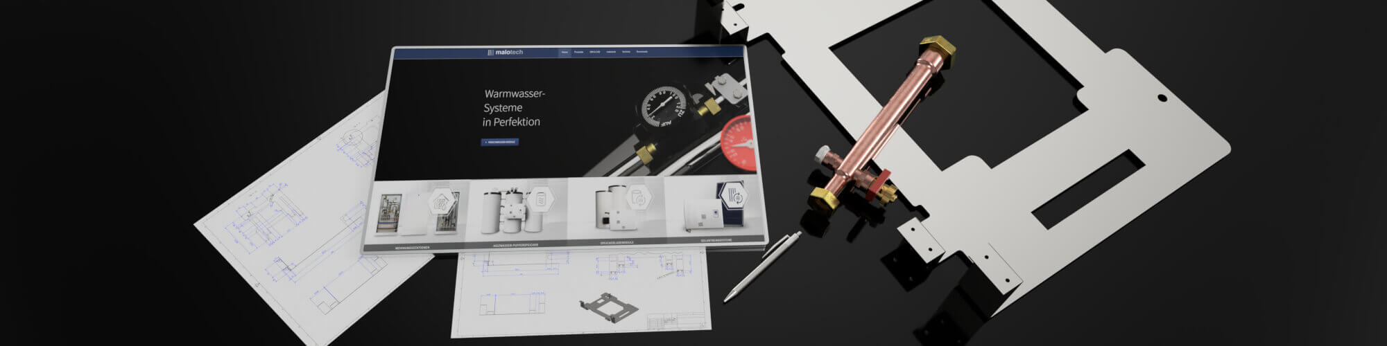 3D-CAD- und BIM-Daten auf einem Tablet
