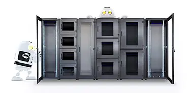 Colocation-Rack mit Rack-Teilung