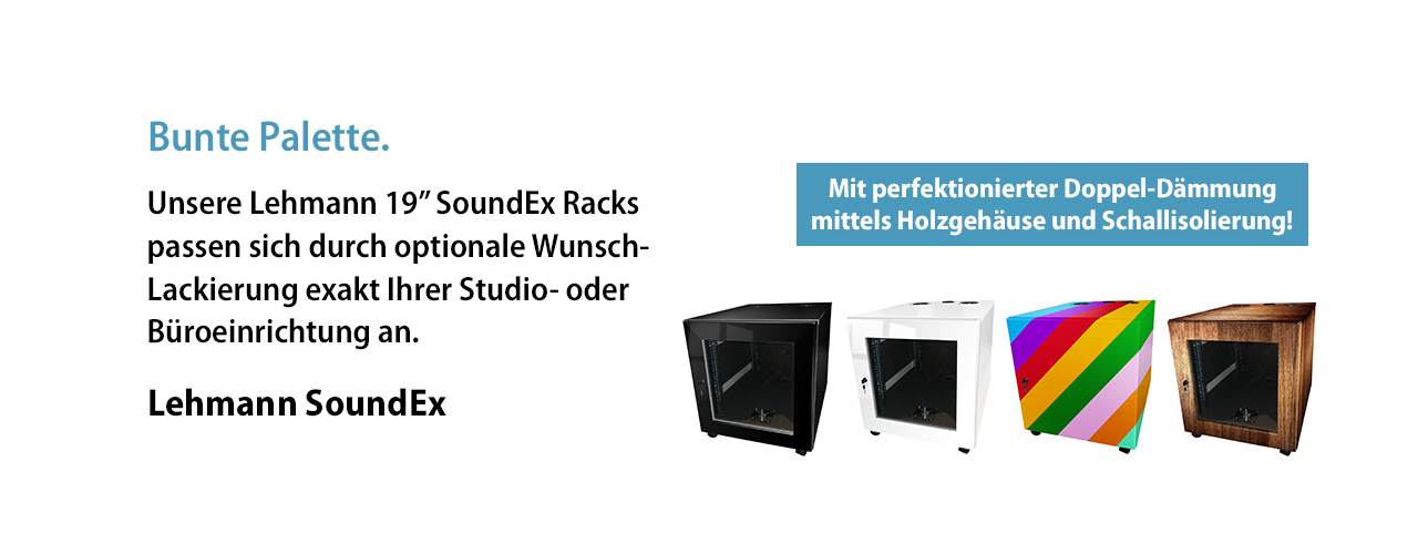 Akustikschrank-Produktpalette