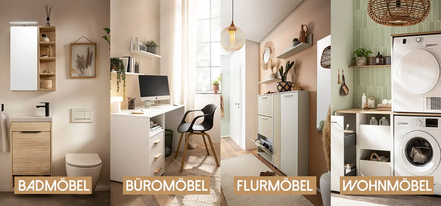 Sortiment Bad, Büro, Flur, Wohn