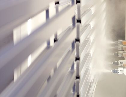 Aluminiumprofil mit Oberflächenveredelung
