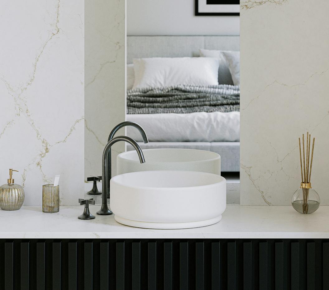 Silestone Zoe TOP: das individualisierbare runde Waschbecken