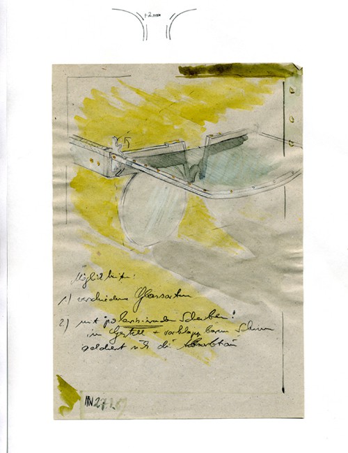 Skizze aus dem Skizzenbuch des Gründers
