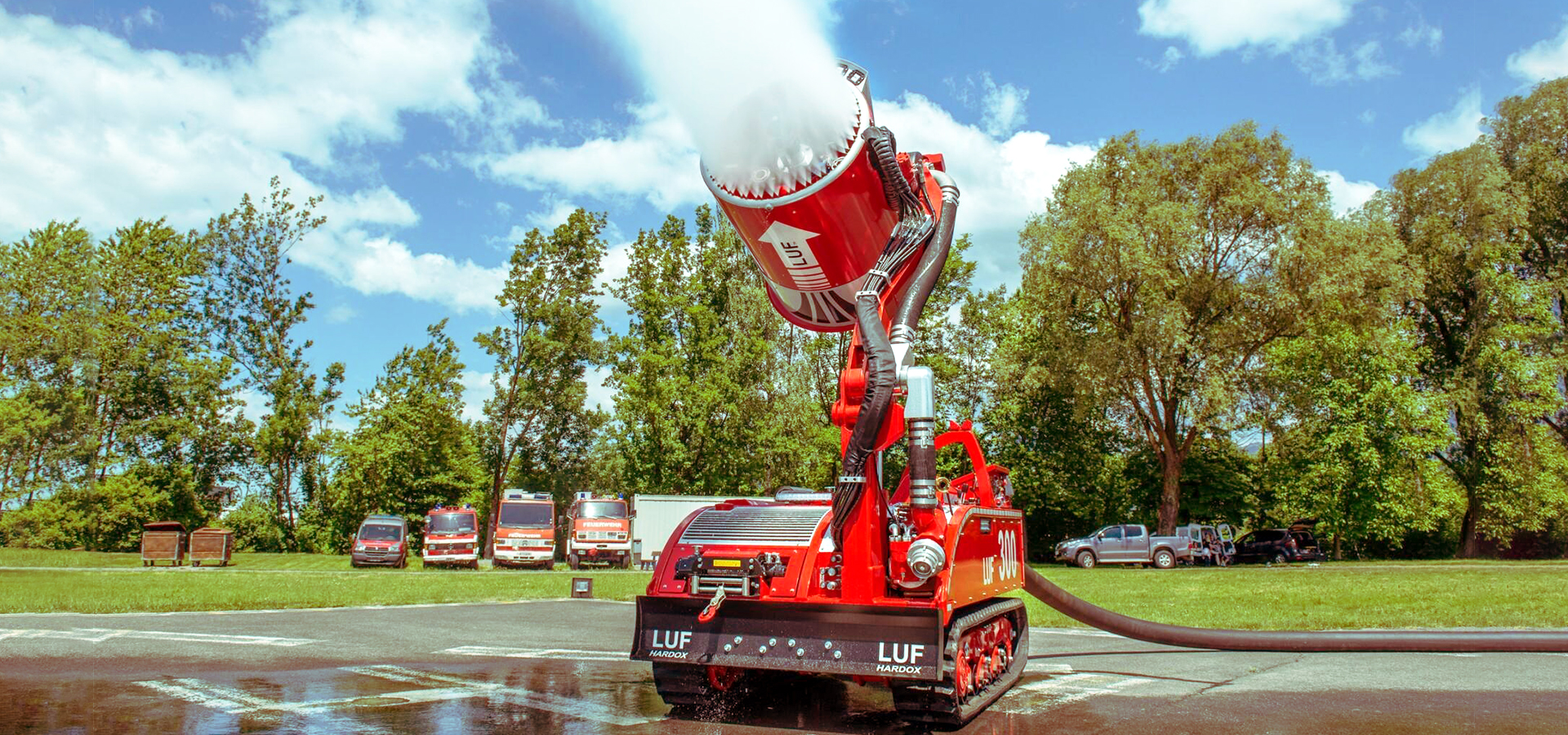 LUF 300 – ferngesteuertes Löschunterstützungsfahrzeug