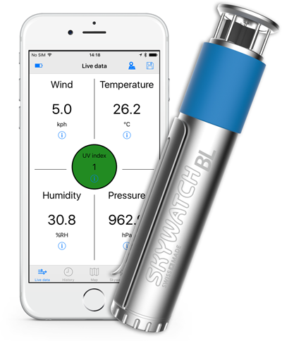 Wetterstation BL400 für Smartphones