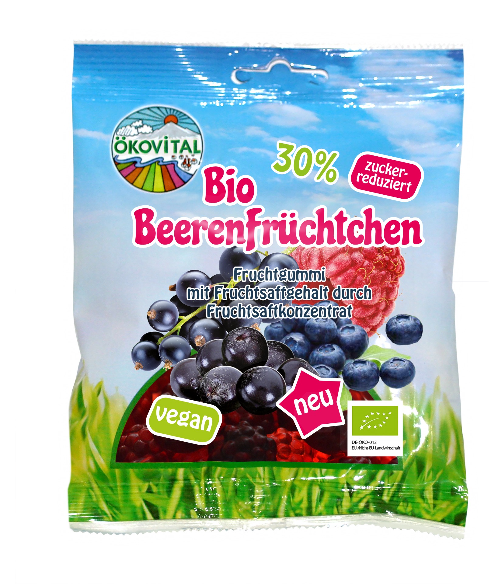 Verpackte Bio-Beerenfrüchtchen