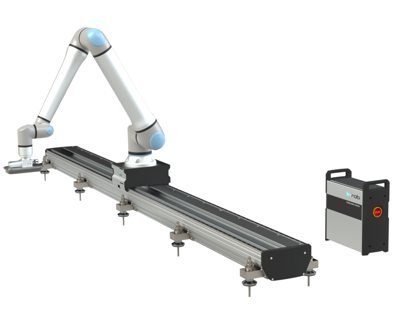 7. Achse mit Cobot für Pick-and-Place und Materialhandling