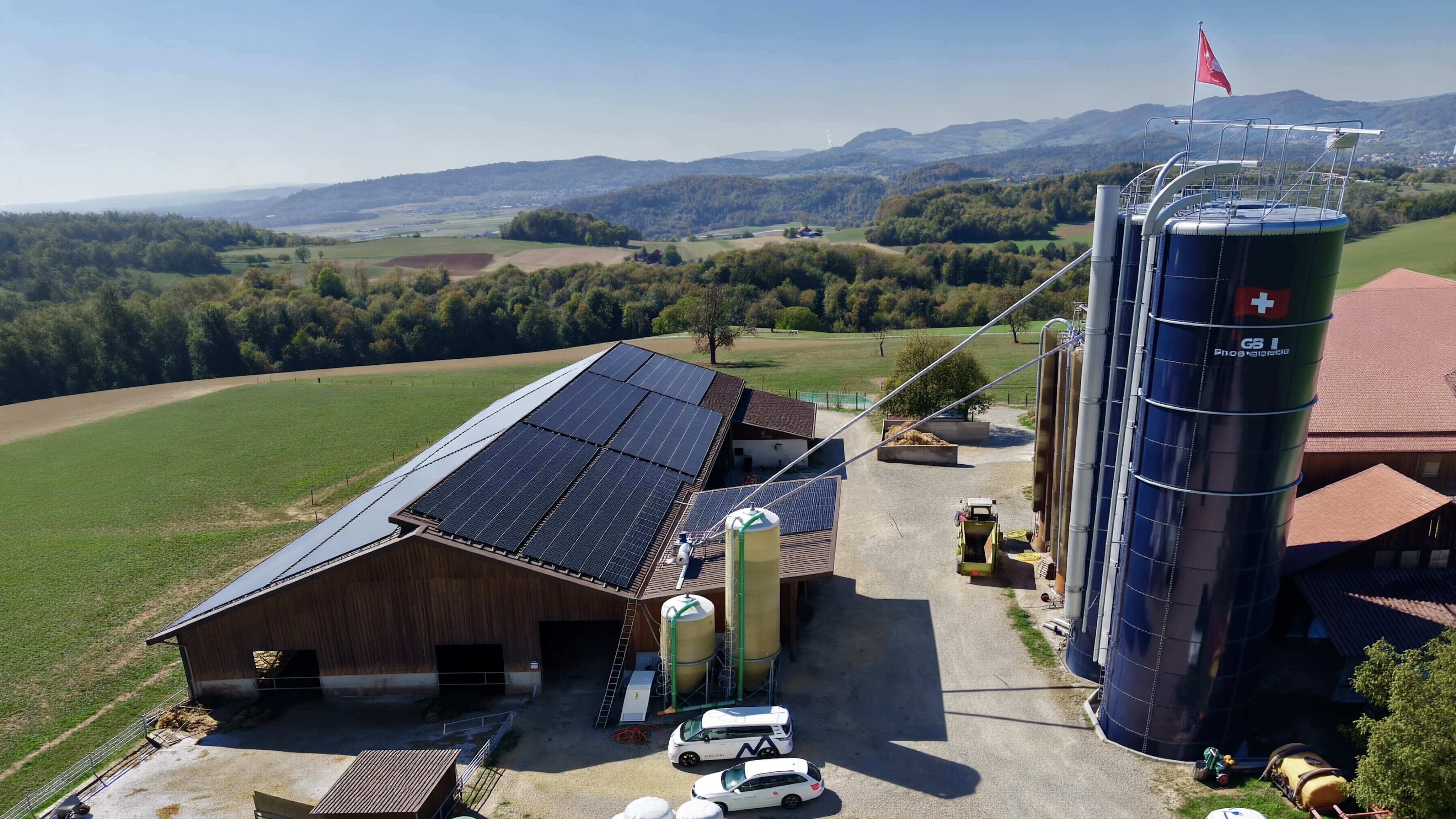 Grosse Leistung am kleinen Anschluss – Hof Gebenstorf (Drohne)