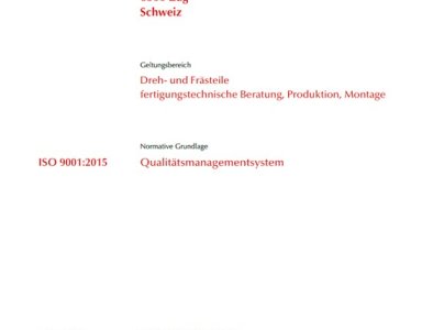 Rezertifizierung ISO 9001:2015