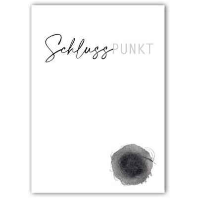 Postkarte Schlusspunkt │ Art.Nr. 103