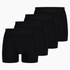 Long Retro Boxer Shorts Black (4-Pack)