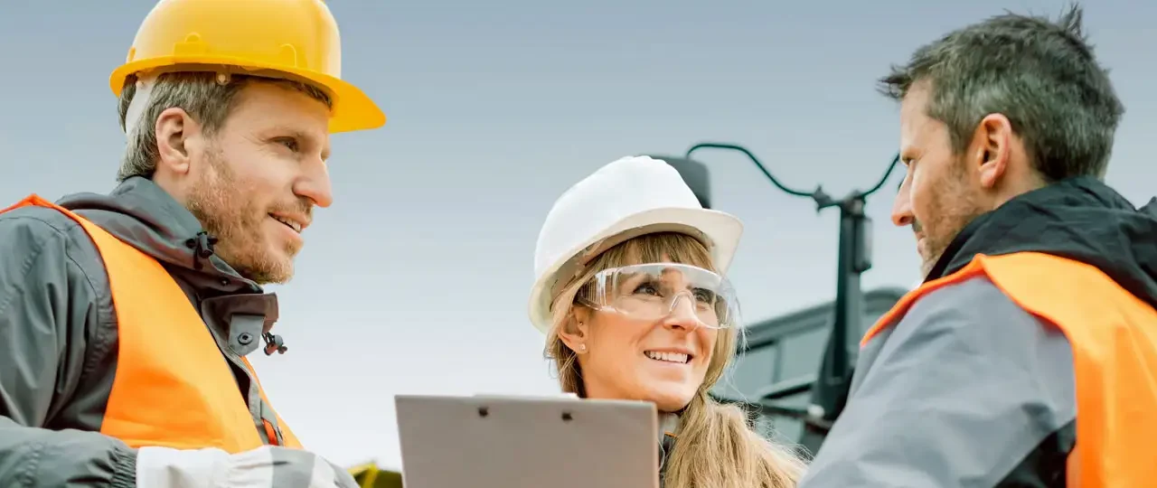 Projektarbeit auf der Baustelle