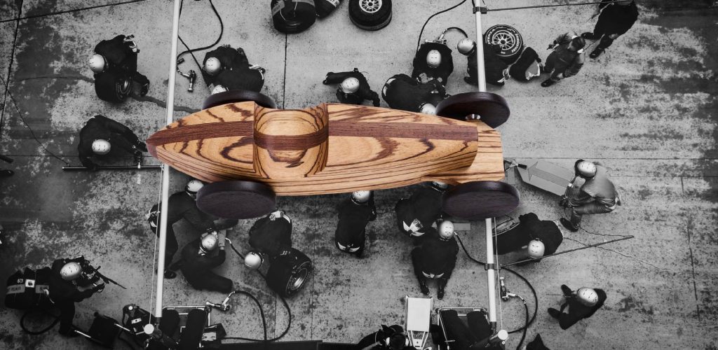 Formula 1 sculpture