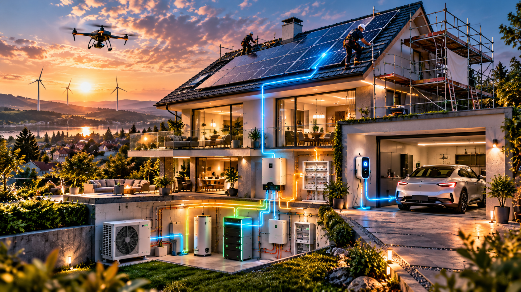 Photovoltaik mit Speicher und Wallbox