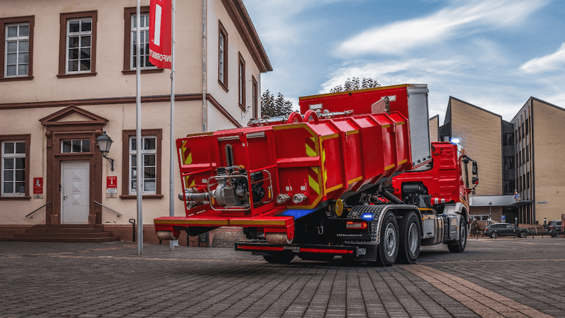 Abrollbehälter für Feuerwehren