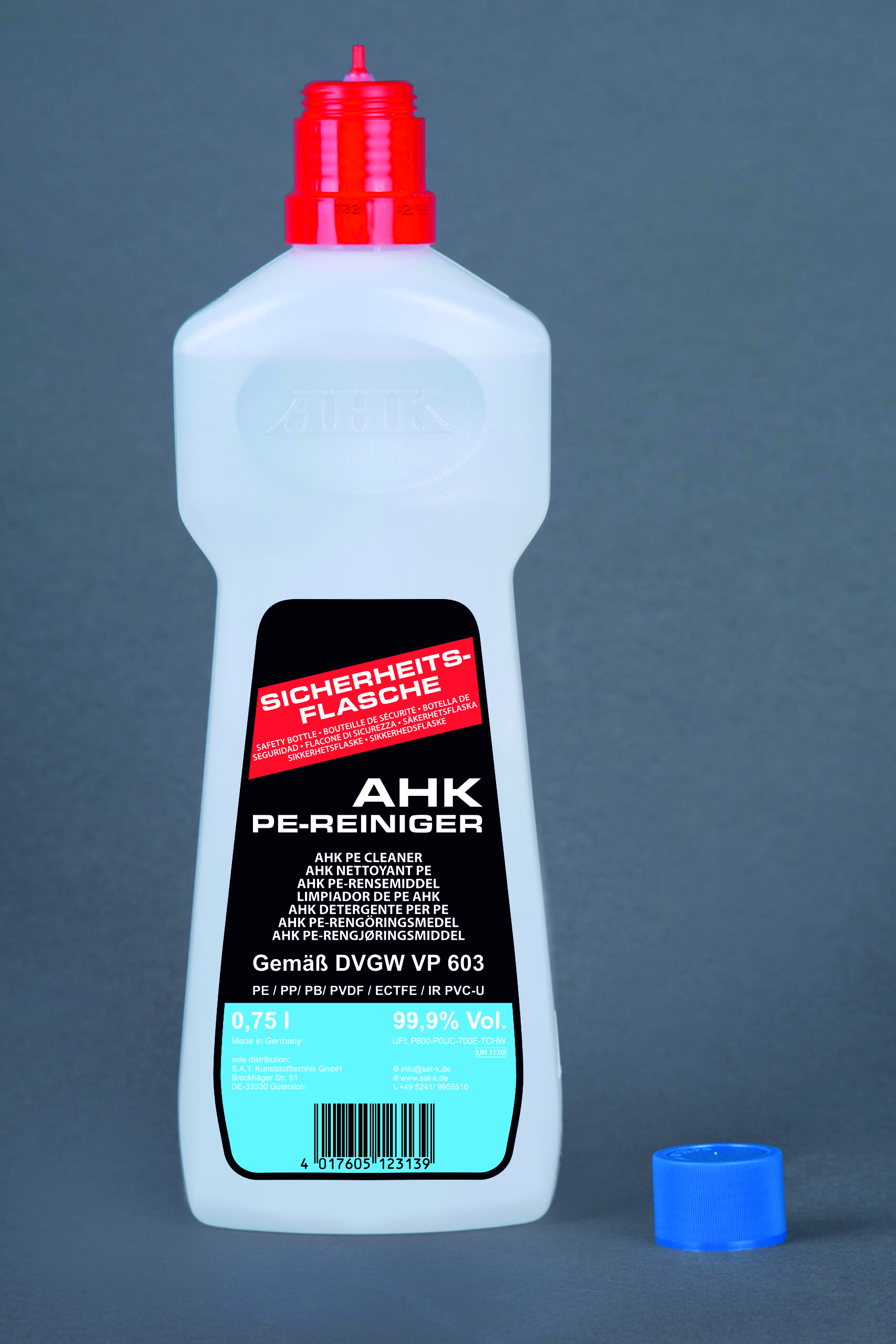 Safety bottle AHK PE cleaner without cap
