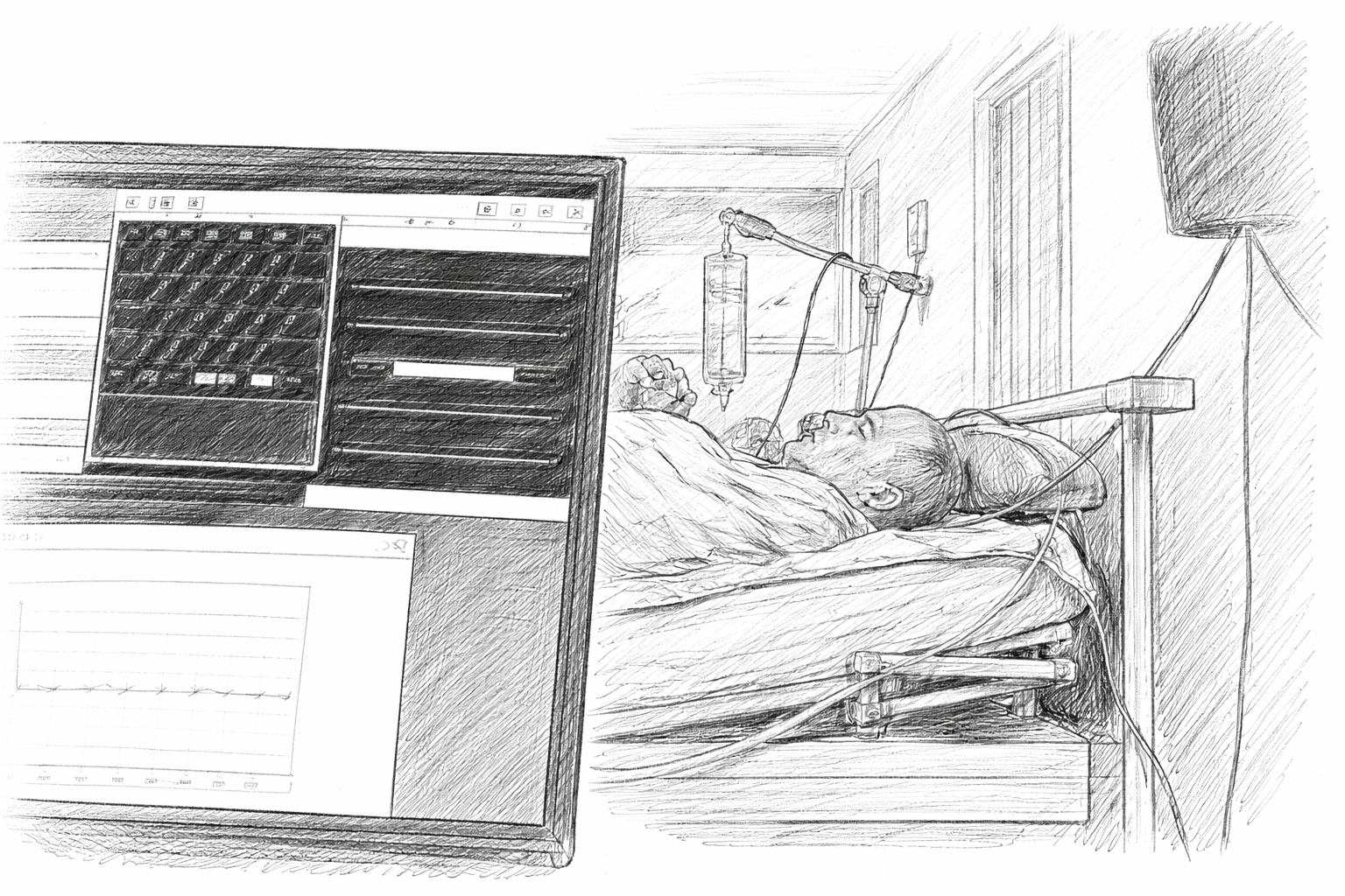 ALS-Patientin kommuniziert über implantierte Elektroden